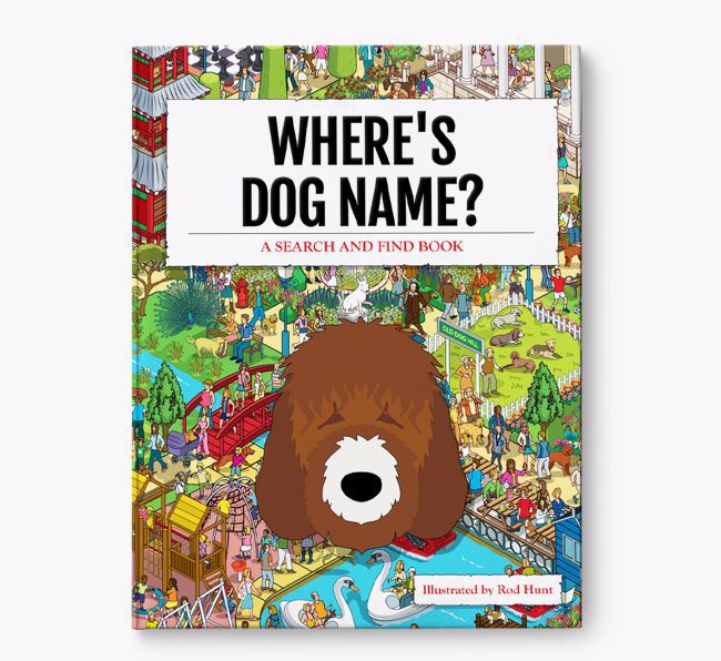 Personalised Where's {dogsName} Book